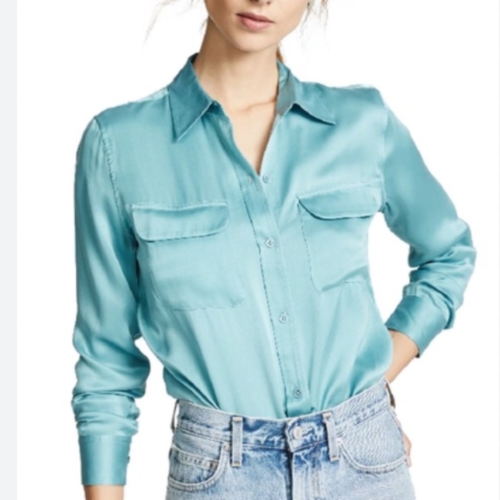 Equipment Slim Signature Silk Shirt Brand New SZ XS